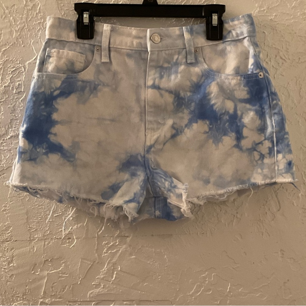 Tie Dye Denim Shorts